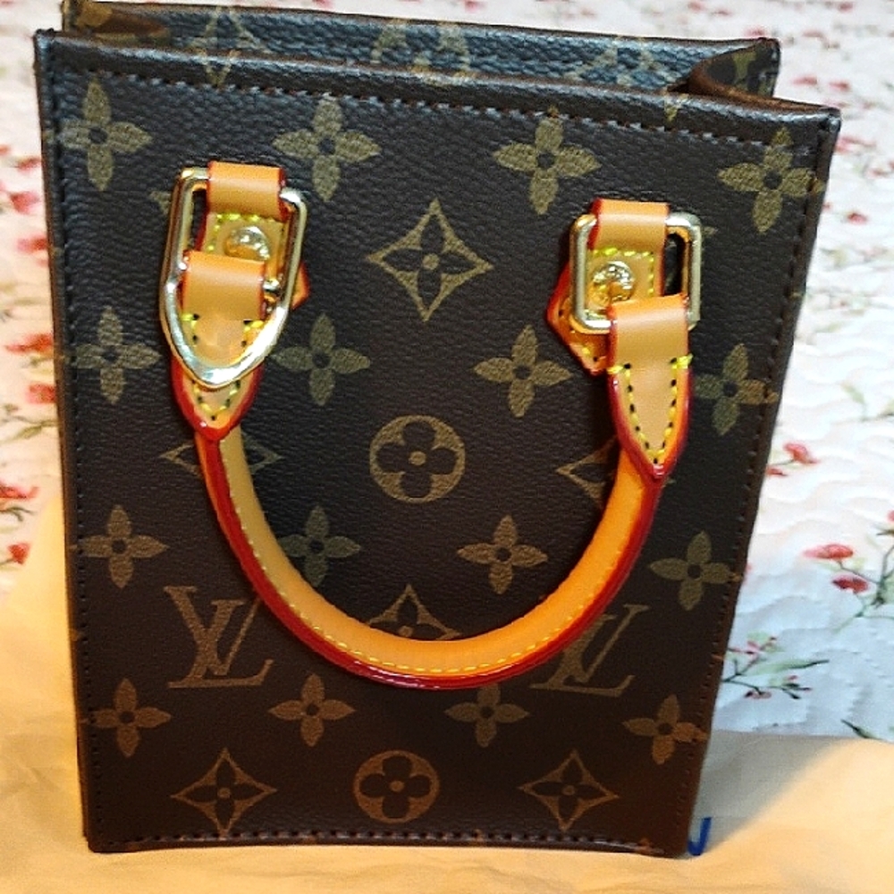 Brown Monogram Nano Fashion Bag, Like Sac Plat, NWOT